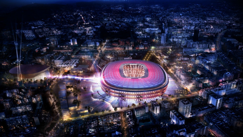 Visão noturna que terá o Camp Nou (Foto: Divulgação)