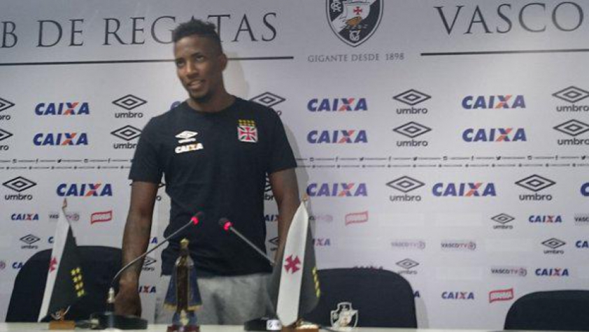 Thalles durante coletiva no Vasco (Foto: David Nascimento/LANCE!Press)