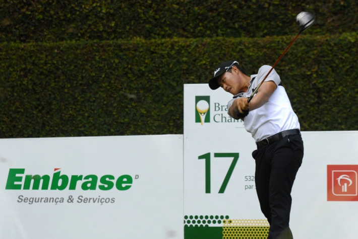 Lucas Lee, segundo melhor golfista brasileiro da atualidade (Foto: Zeca Resendes/CBG)