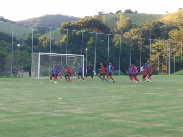 último treino do Tombense antes do jogo contra o Flu