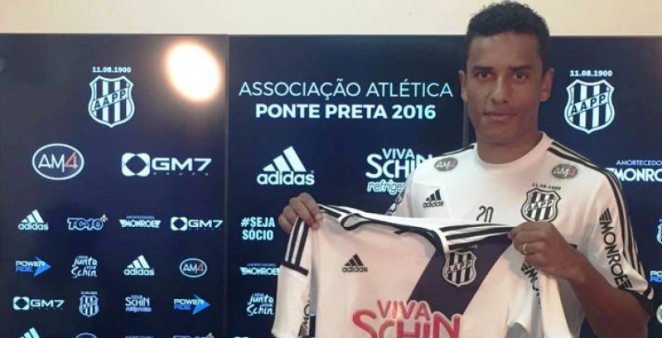 Diogo Mateus é apresentado nesta quarta-feira e pode estreia já nesta quinta com a camisa da Ponte (Foto:RodrigoCeregatti / PontePress)