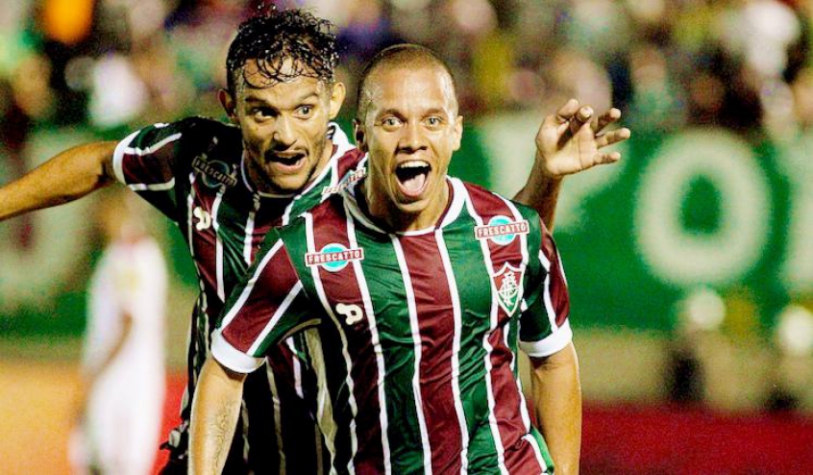 Tombese x Fluminense - Marcos Junior vibra com um dos gols marcados (Foto: Nelson Perez/Fluminense F.C.)