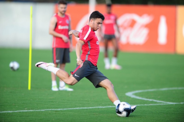 Treino do Internacional foi focado nas finalizações (Foto: Ricardo Duarte/Internacional)