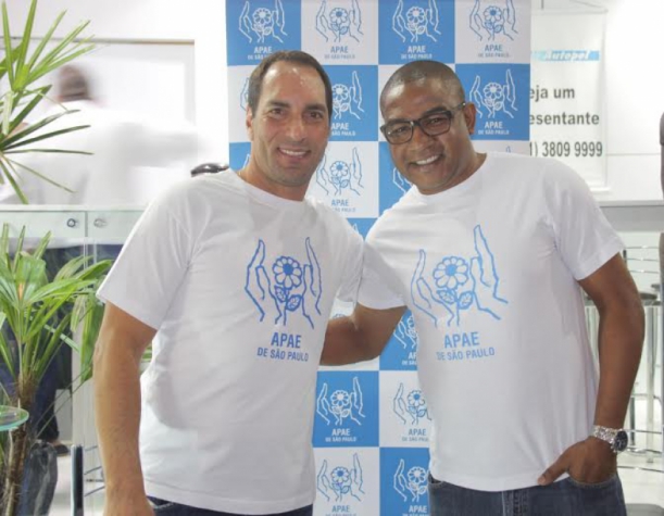 Edmundo e César Sampaio lançaram projeto 'Cupom (foto: Mariana Cavassana)