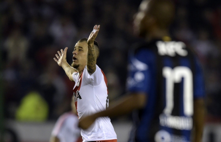 Libertadores - River Plate x Indenpendiente delvalle (foto:EITAN ABRAMOVICH / AFP)