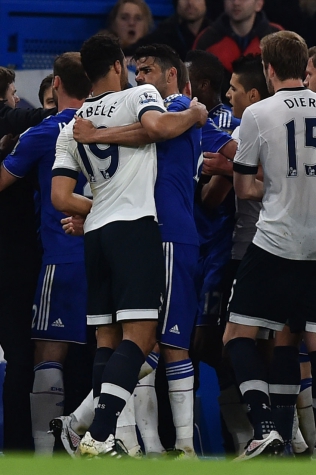 Dembele e Diego Costa - Chelsea x Tottenham