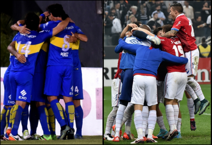 Boca Junior x Nacional (foto:AFP)