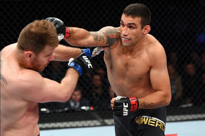 Werdum em ação contra Miocic (FOTO: UFC)