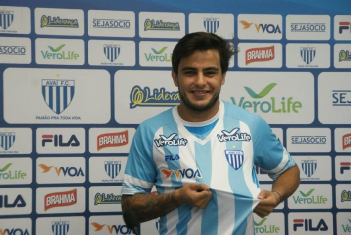 João Paulo durante apresentação no Avaí (Foto: Alceu Atherino / Avaí F.C.)