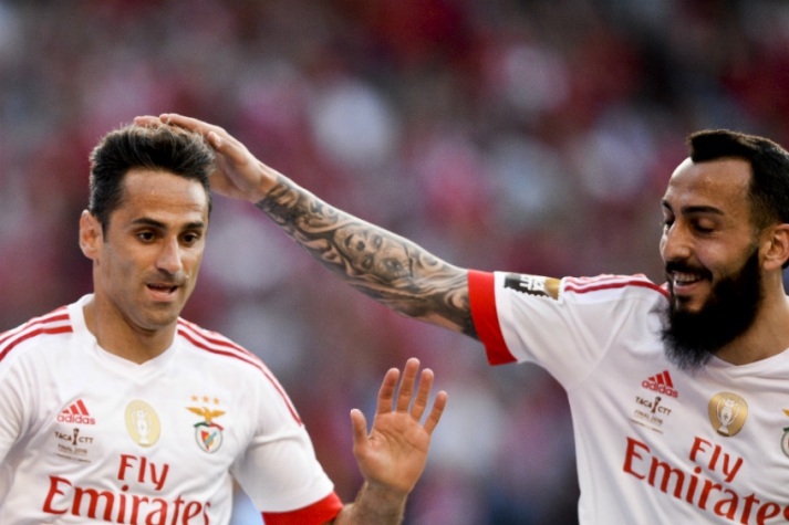 Jonas e Mitroglou - MarÃtimo x Benfica