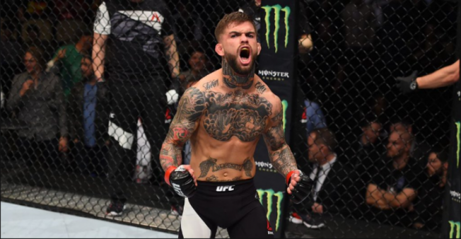 Cody Garbrandt comemora vitória no UFC Fight Night