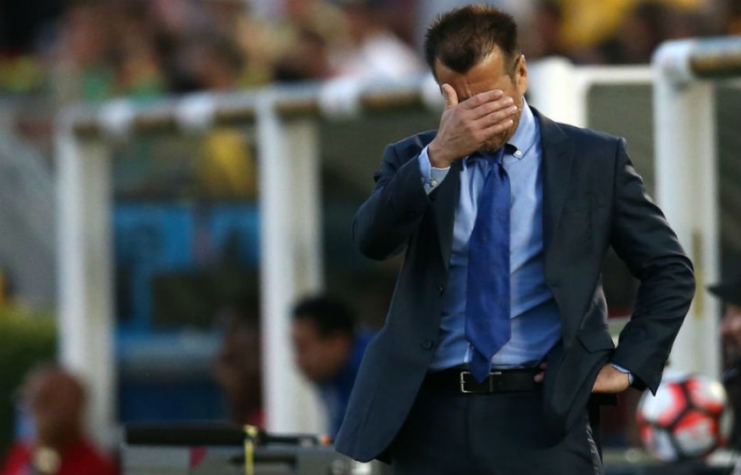 Dunga, durante o empate do Brasil com o Equador na Copa América (Lucas Figueiredo / MoWA Press)