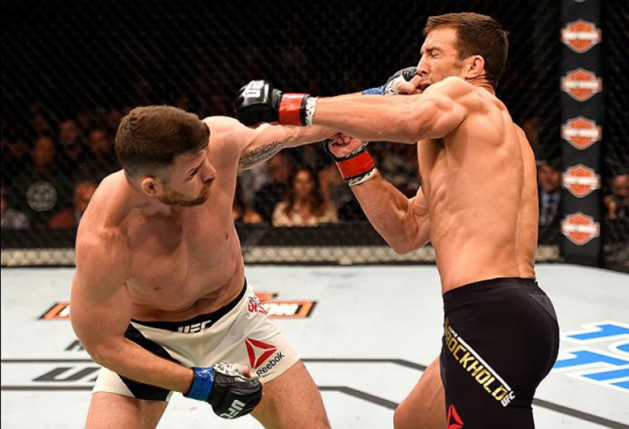 Bisping e Rockhold trocam golpes no UFC 199