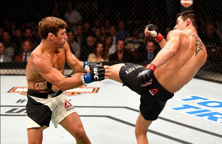 Urijah Faber enfrentou Dominick Cruz no UFC 199