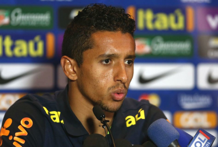 Zagueiro Marquinhos dá coletiva na Seleção Brasileira (Foto: Lucas Figueiredo / MoWA Press)
