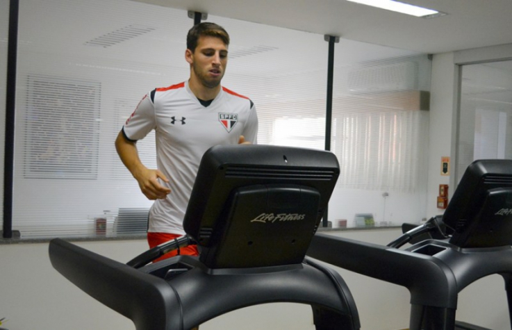 Calleri no treino