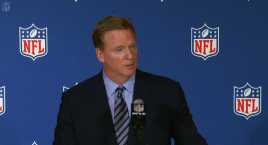 Twitter da NFL foi alvo de uma invasão de hackers. Falecimento de Goodell foi "anunciado" (Foto: Frame/Reprodução)