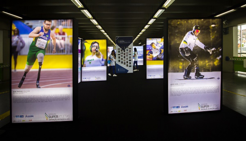 Exposição eterniza superação de grandes paratletas brasileiros (Foto: : Divulgação/Exposição Super Atletas)