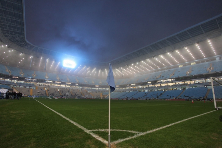 Neblina tomou conta da Arena antes do jogo