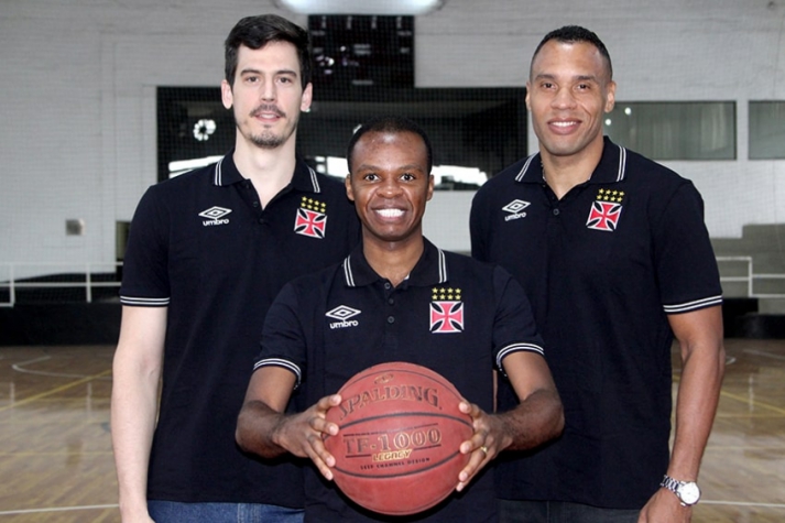 Fiorotto, Nezinho e Wagner, reforços do basquete do Vasco para o NBB (Foto: Paulo Fernandes/Vasco)