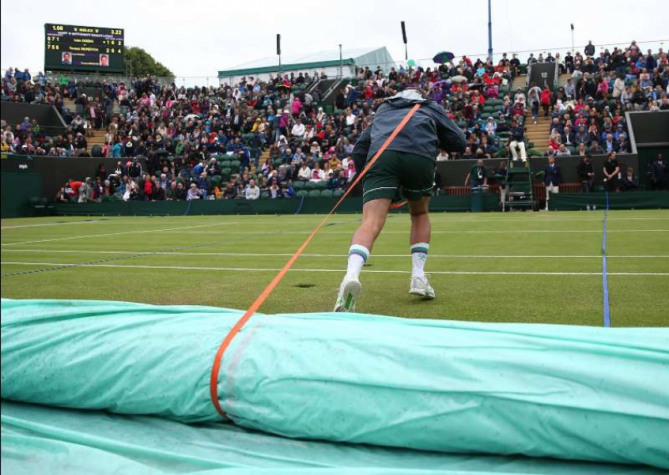 Chuva em Wimbledon