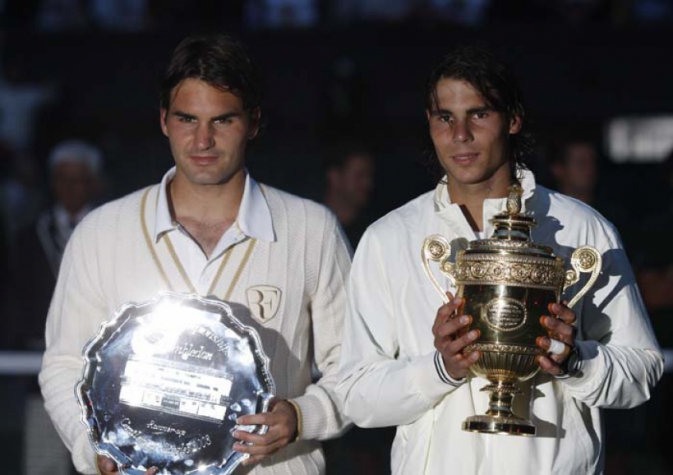 2008 - Roger Federer perdeu para Rafael Nadal