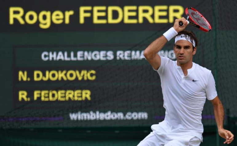 2015 Roger Federer perdeu para Novak Djokovic