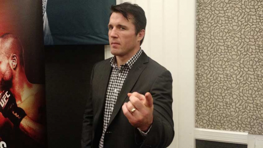 Chael Sonnen marcou presença nos bastidores do UFC 200, em Las Vegas (FOTO: Luis Fernando Coutinho)
