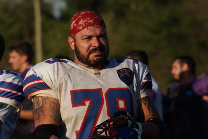 Alexandre Marchi, tackle do Leme Lizards (Foto: Reprodução / Facebook)