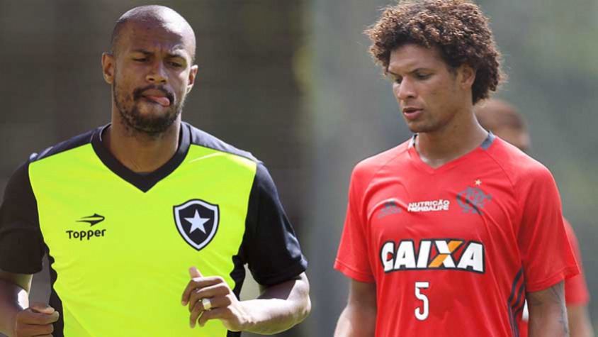 Airton do Botafogo e Arão do Flamengo