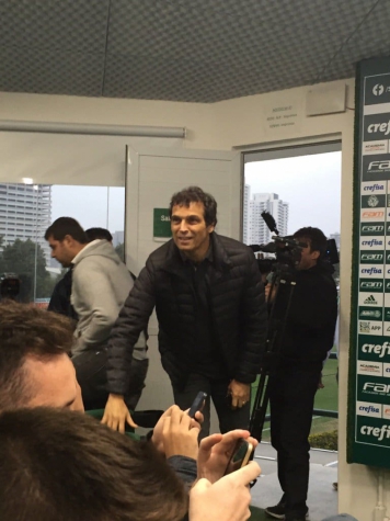 Milton Cruz visitou o Palmeiras nesta sexta-feira (FOTO: Thiago Ferri)
