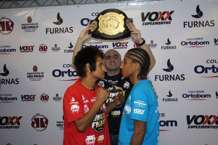 Simone Duarte e Bianca Daimoni cravaram o limite da categoria peso-mosca feminino (57kg)