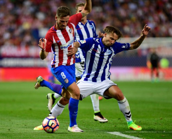 Saúl ÑÃguez e Alexis - Atlético de Madrid x Alavés