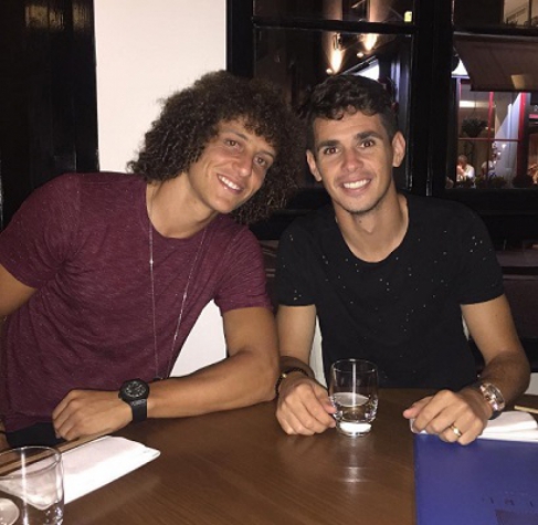 Oscar e David Luiz