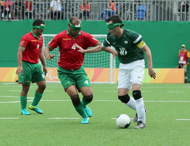 Brasil vence Marrocos na estreia no futebol de 5