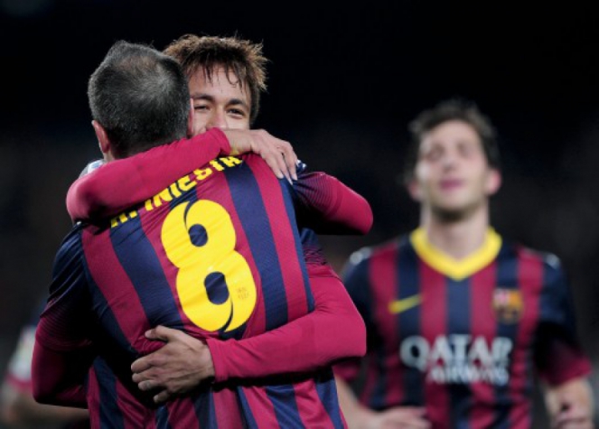Iniesta e Neymar - 2013