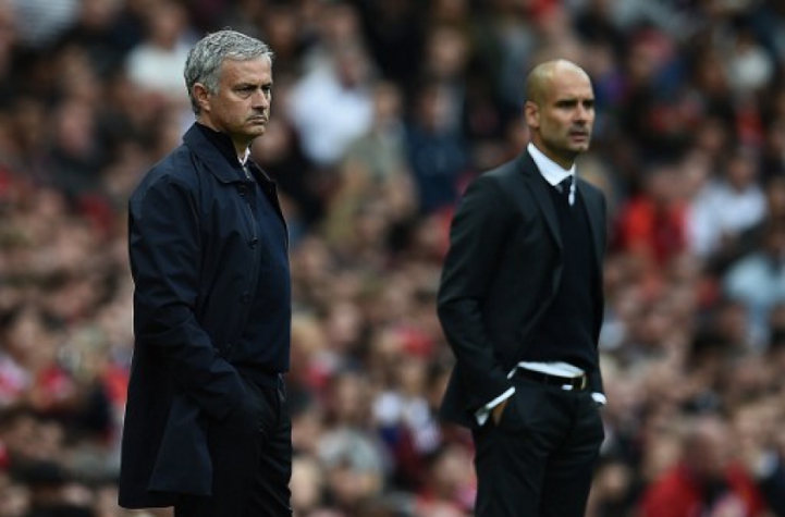 Mourinho e Guardiola - Manchester United x Manchester City