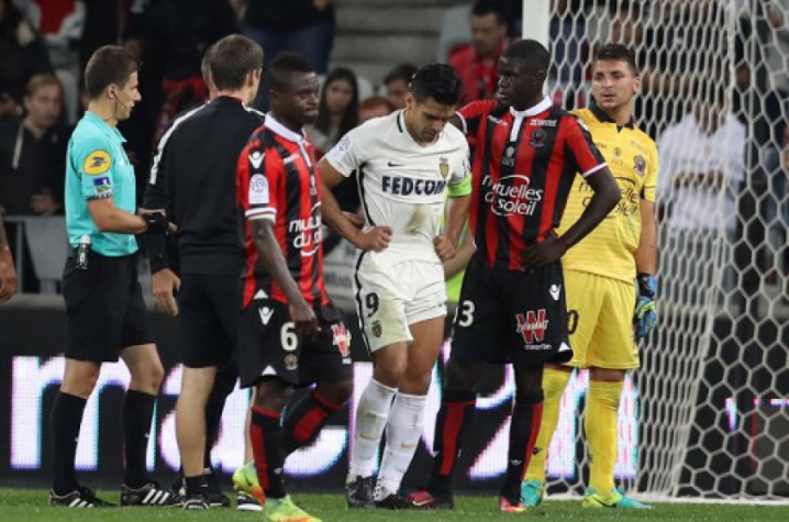Falcao GarcÃa machucado - Nice x Monaco