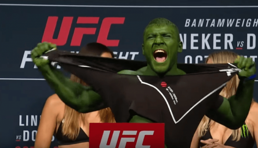 Ion Cutebala incorporou o Hulk em pesagem do UFC