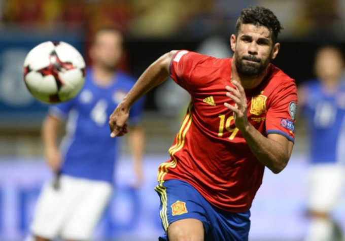 O atacante Diego Costa voltou a ser convocado para a seleção espanhola