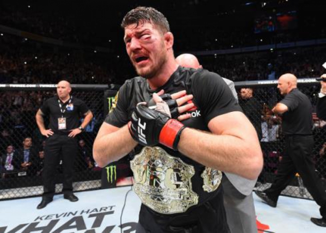 Bisping levou um atraso, mas manteve o cinturão do UFC
