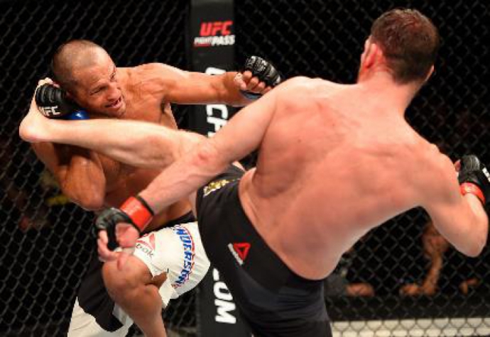 Bisping conectou bons chutes em Henderson