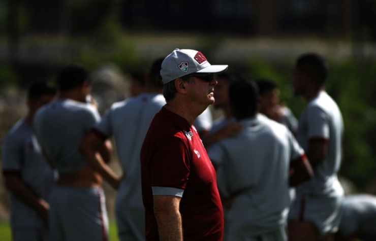 Treino do Fluminense no CT Pedro Antonio, na Barra da Tijuca - Levir Culpi