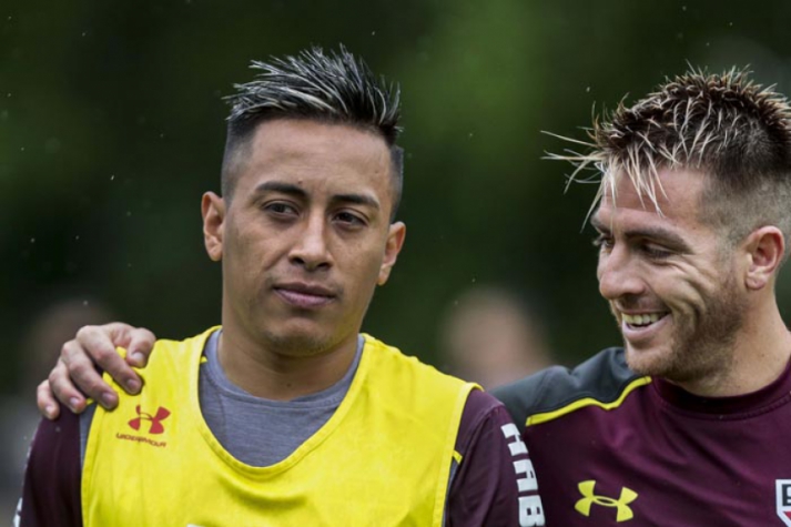 Treino São Paulo no CT da Barra Funda - Cueva e Buffarini
