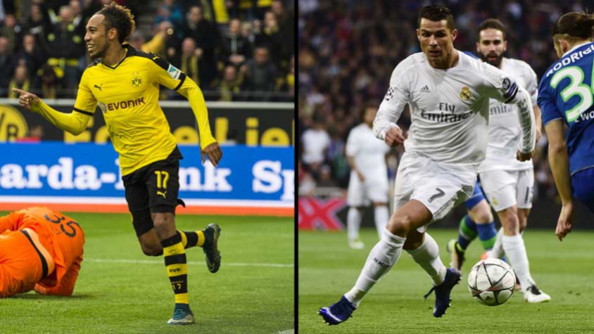 Aubameyang ( Borussia Dortmund) e Cristiano Ronaldo (Real Madrid)