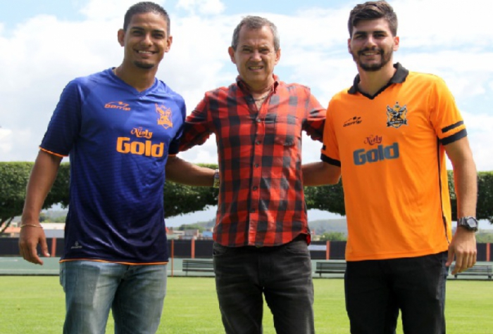 Renan Silva e Caio Cezar são os novos reforços do nova Iguaçu para a disputa do Carioca 2017 (Foto: Bernardo Gleizer/NIFC)
