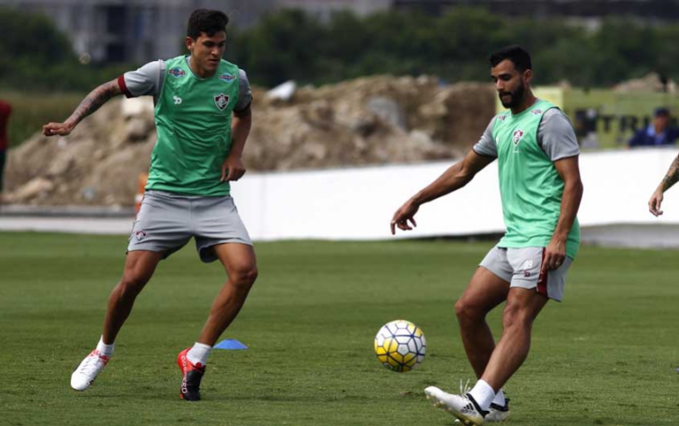 Treino do Fluminense - Pedro e Henrique Dourado