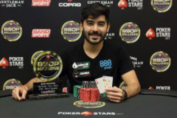 Bruno Kawauti conquistou torneio no BSOP Millions, em São Paulo