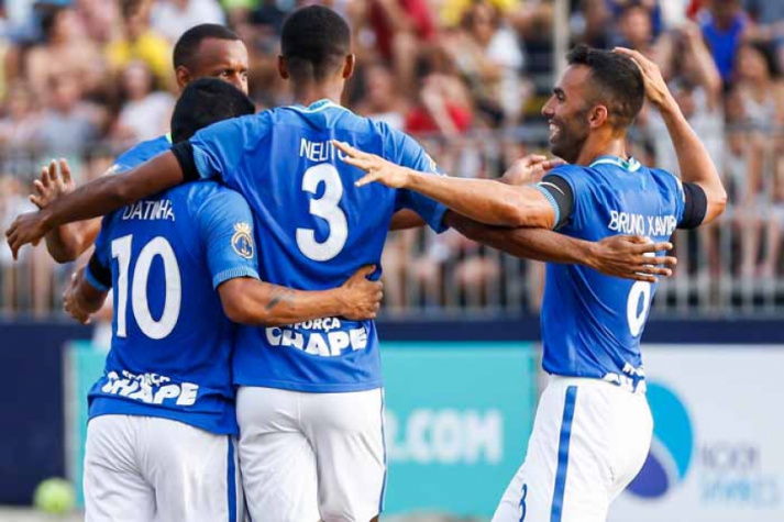 Beach Soccer - Brasil homenageia vítimas da Colômbia e goleia Bolívia na estreia na Copa América