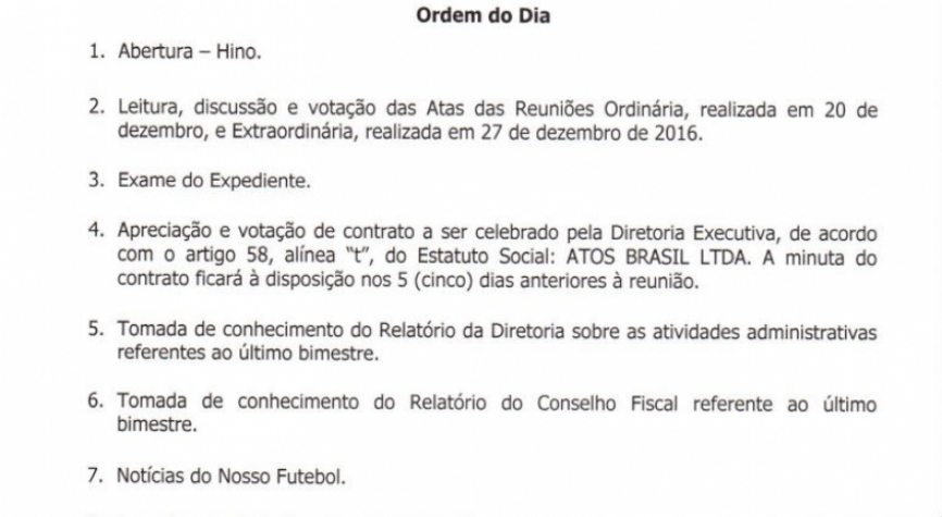 Reunião conselho deliberativo - São Paulo